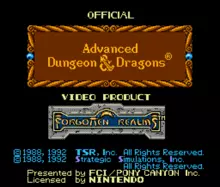 Image n° 1 - titles : Advanced Dungeons & Dragons - Hillsfar